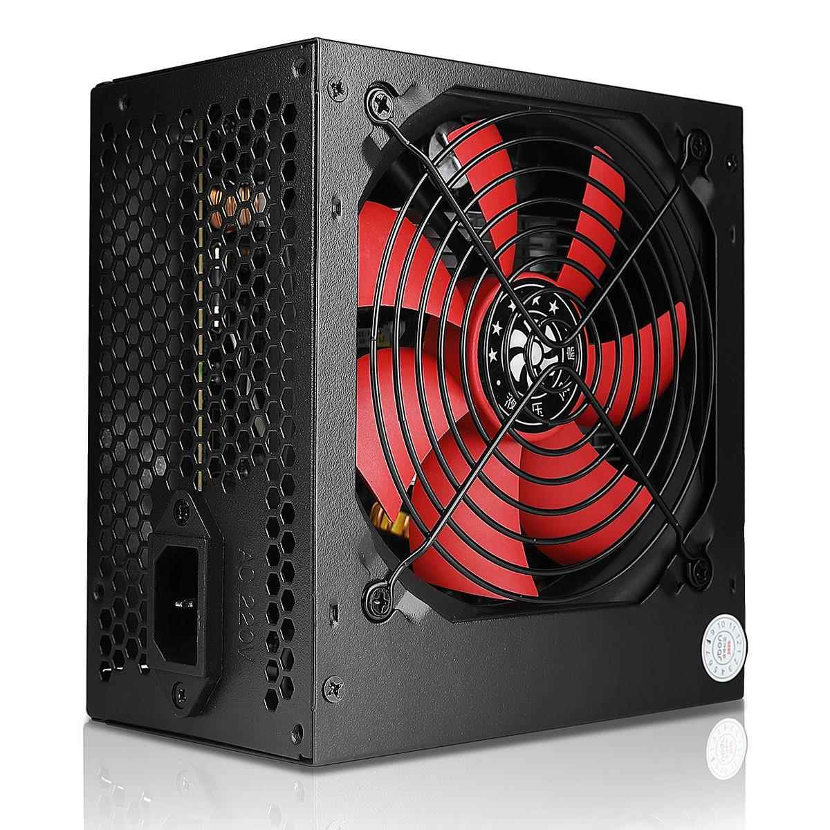 爵柏600W台式电脑电源 双6Pin显卡静音电源 背线额定500W主机电源