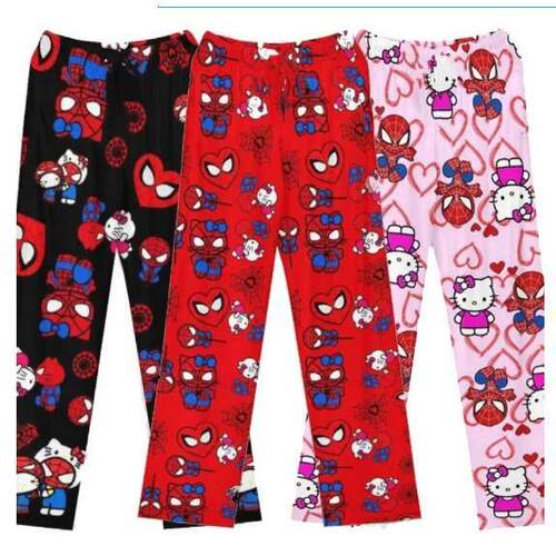 Cute Sanrio Cartoon Pajamas Anime Hello Kitty Pants Multicol