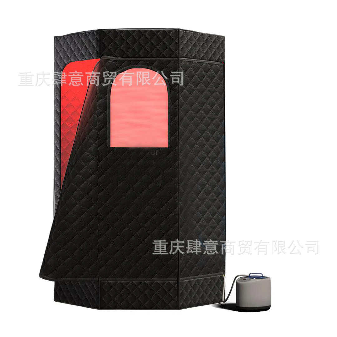 汗全封闭蒸厂家桑拿蒸箱箱家庭房成人折叠源头汗家用黑色发汗海外
