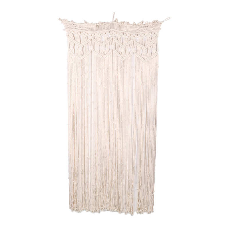 家居用品流苏编手工简约挂毯装饰欧风门帘门帘批发式北手挂件编织