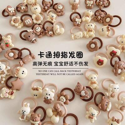 女发绳Rubber band thumb hair loop girl