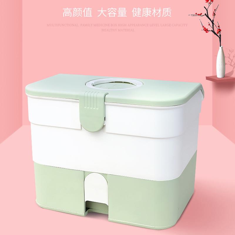 药箱家用医药箱塑料急救箱便携多层收纳箱大号抽屉式药品箱