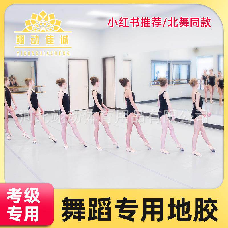 舞蹈室专用地胶地垫健身房pvc防滑舞蹈房塑胶地板运动地板革防水