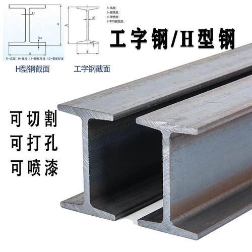 工字钢零切欧标H型钢160*160*8*13h钢型材Q355B工字钢钢梁切割
