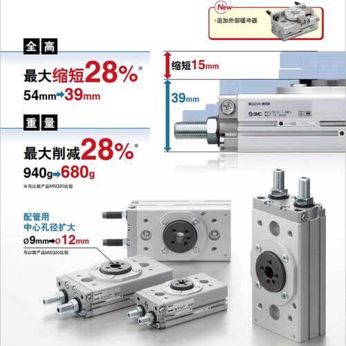 全新款旋转摆动气缸MSQ10A/MSQ20A/MSQ30A/MSQ50A/DR-L2-L3-L4-L5