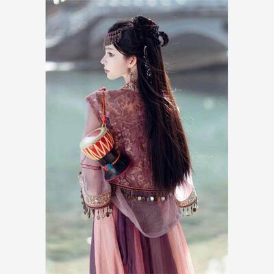 仙剑紫萱同款古装汉服苗疆裙少女异域风情汉元素服装少数民族风饰