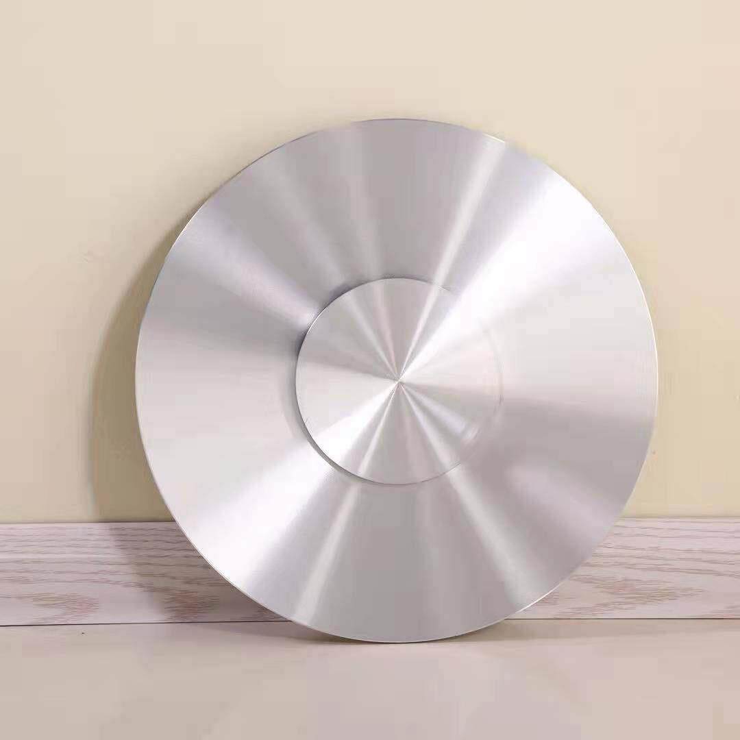 餐桌专用底座钢化玻璃转盘核心圆底座铝合金板加钢轴承免胶