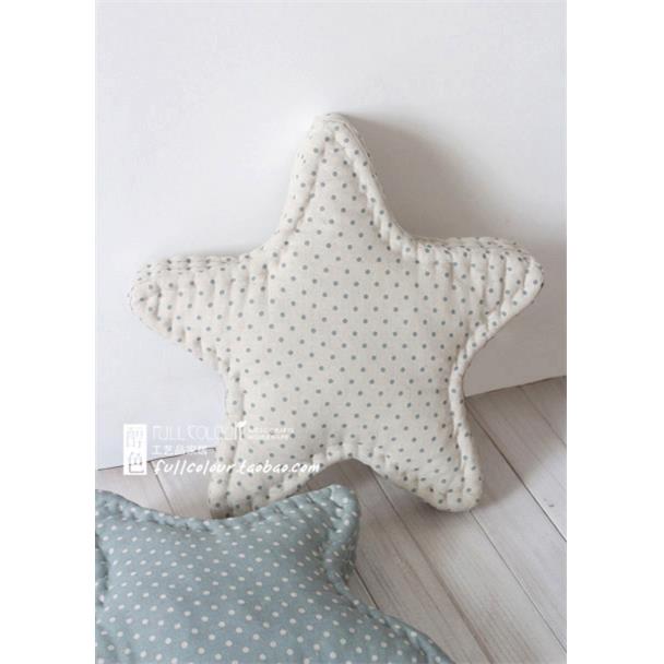 正品ns儿童房卡通原创可i爱小清新午睡工五角星星床头手抱枕腰靠