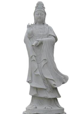 户外石雕观音像雕塑厂家大型广场寺庙大理石观音像佛像景区摆件