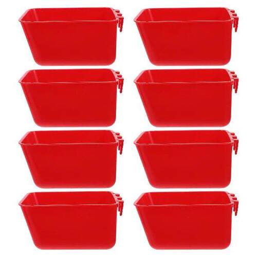 8pcs Bird Feeding Bowls Food Water Dishes Cups for Cages