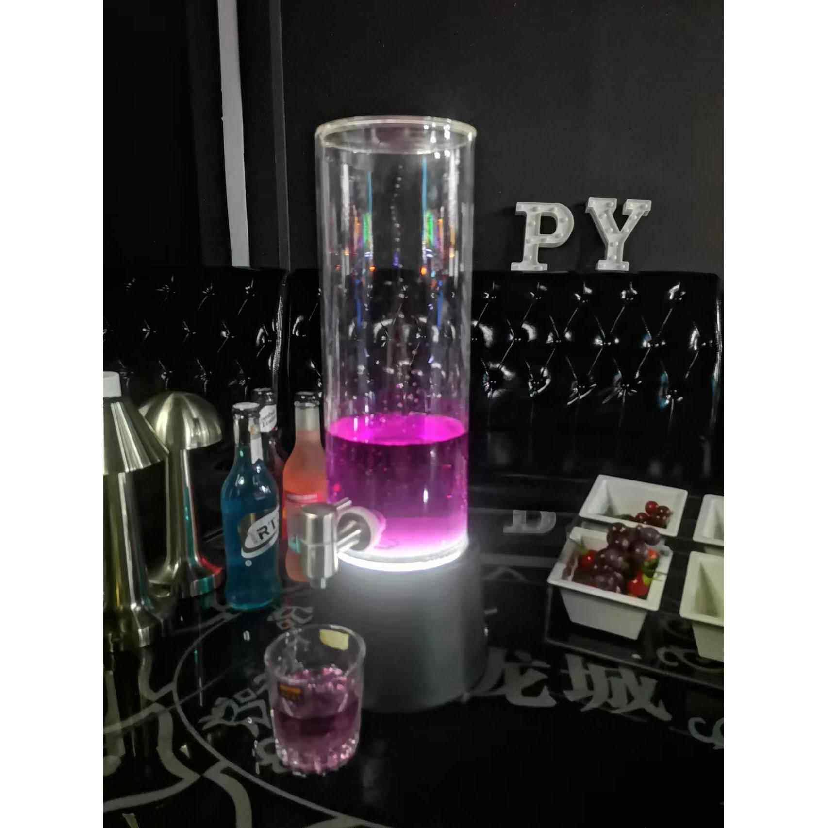 高档酒醒酒器酒吧KTV香槟分酒器洋酒PC果汁扎壶酒调发光L壶ED红酒