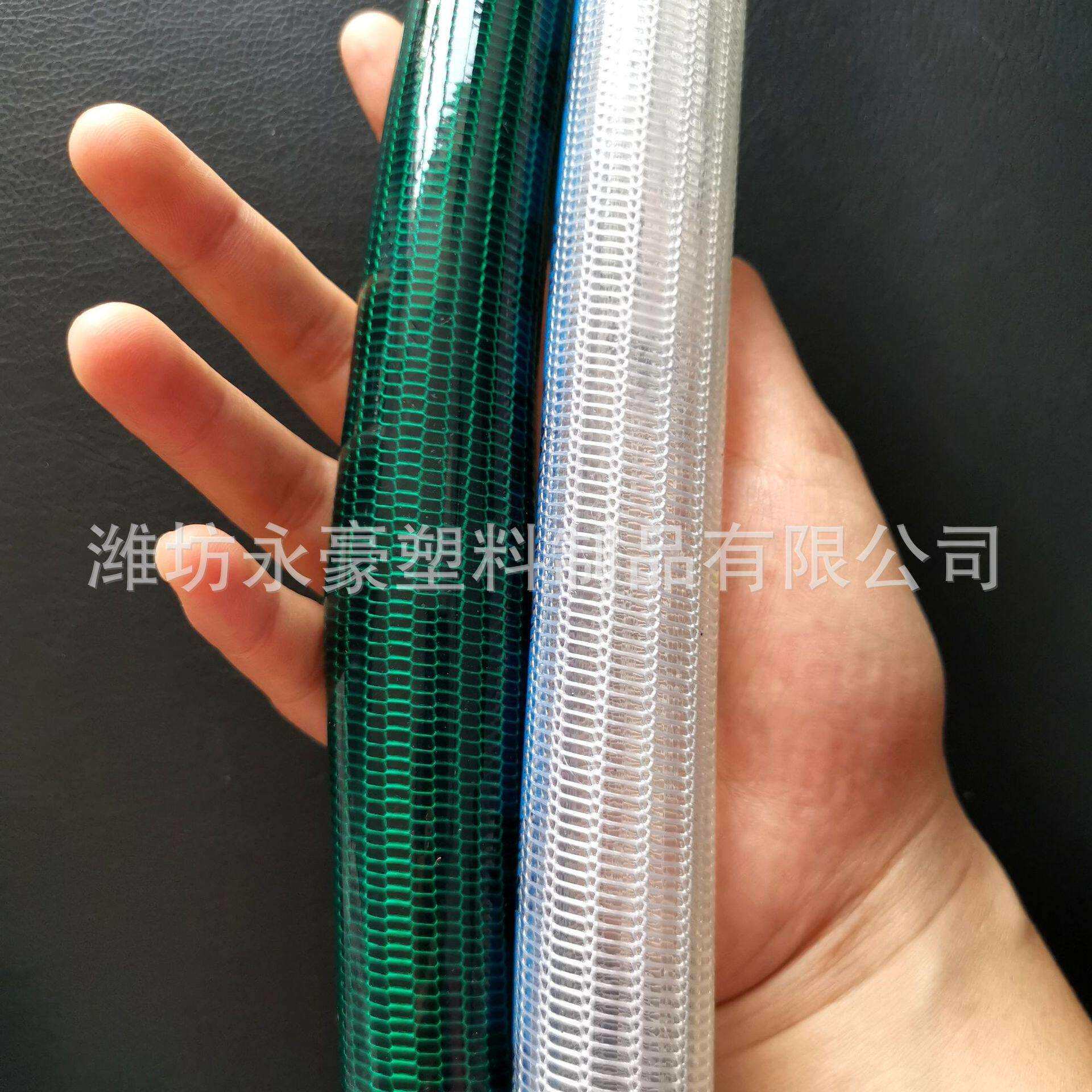厂家压钩编管pvc 抗拉伸不易老化纤维强软管 塑料网线蛇皮管