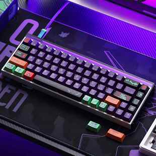 FBB原创键帽EVA初号机1.7mm热升华PBT客制化键盘磁轴紫色日文字根