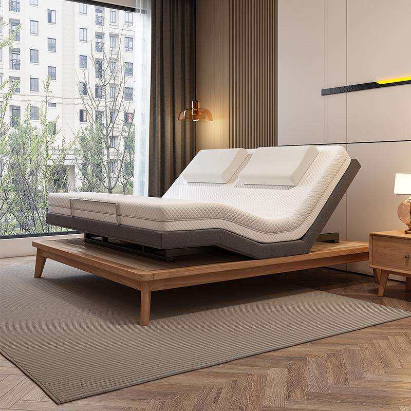 舒诗梦智能电动升降床单双人乳胶床垫老人用护理床控制主卧皮床