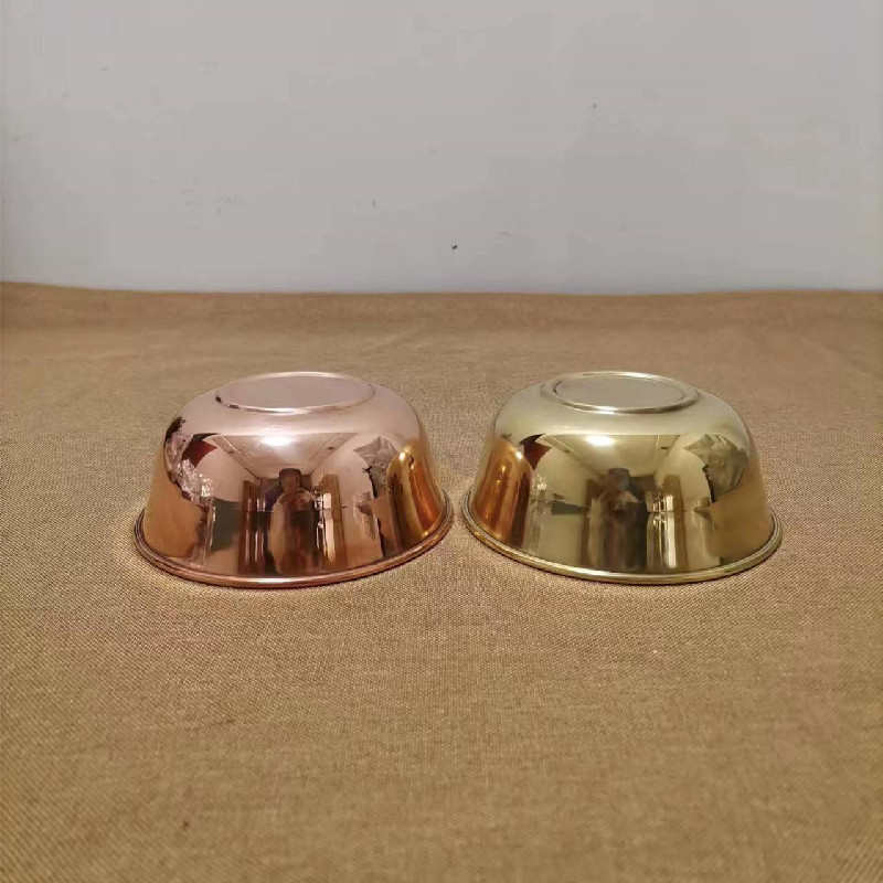 碗黄铜加厚双层具厂家铜器紫铜碗碗具供应现货供应食品紫铜