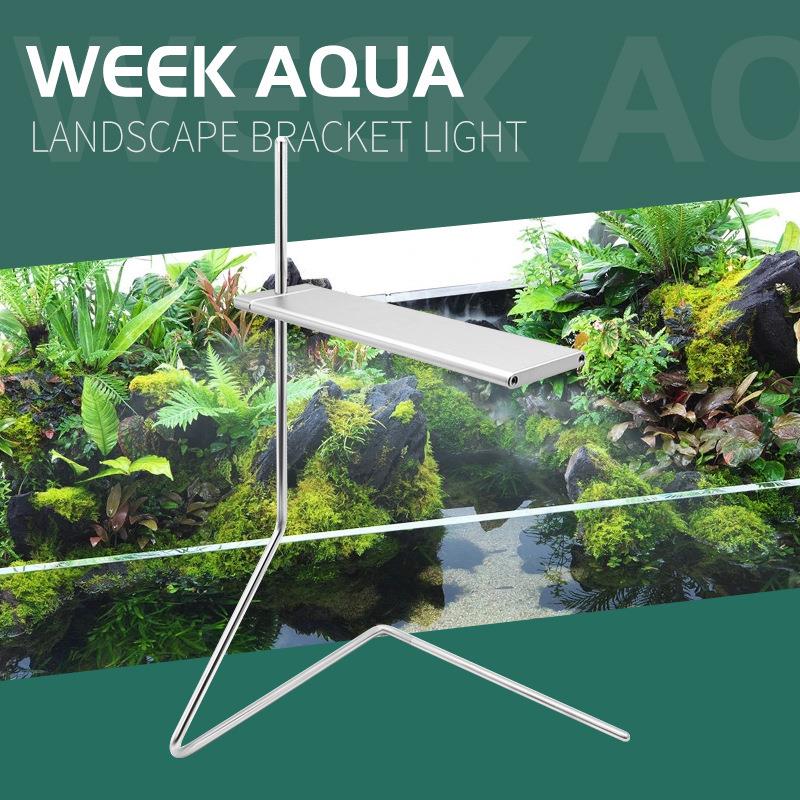 威尔康全光谱led灯 水族微景观植物鱼缸雨淋造景支架水草灯