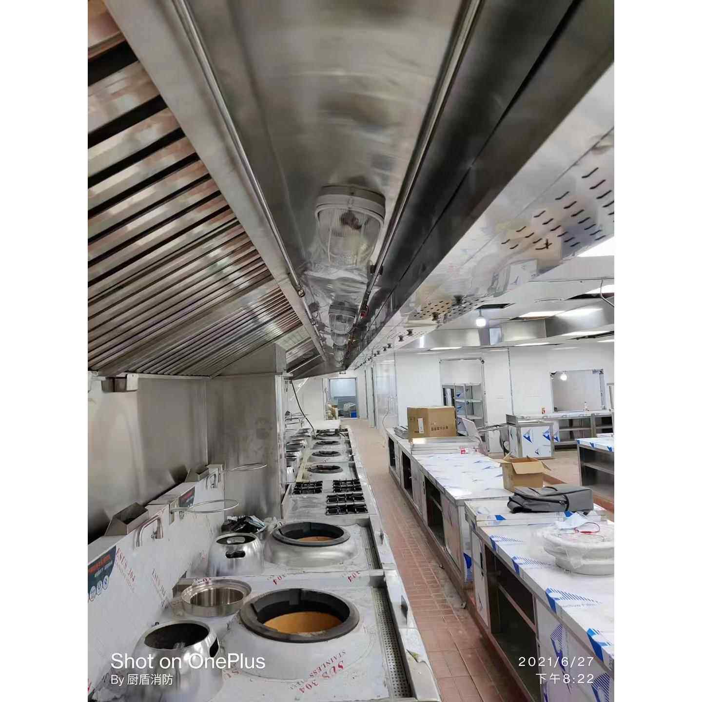 酒店商用厨房排烟设备全套制作安装厨具用品不锈钢制作厨房排烟机