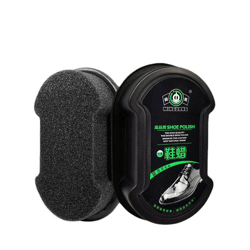 闽光无色油鞋鞋刷一体海绵鞋油