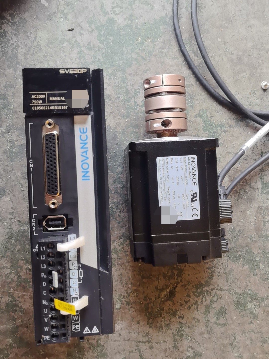 汇川伺服电机MS1H1-75B30CB-A331Z(750w