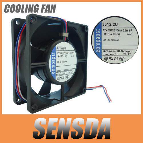 德国 西德 9032 9厘米双滚珠风扇 12V 2.6W 3312/2U 防尘防水风扇