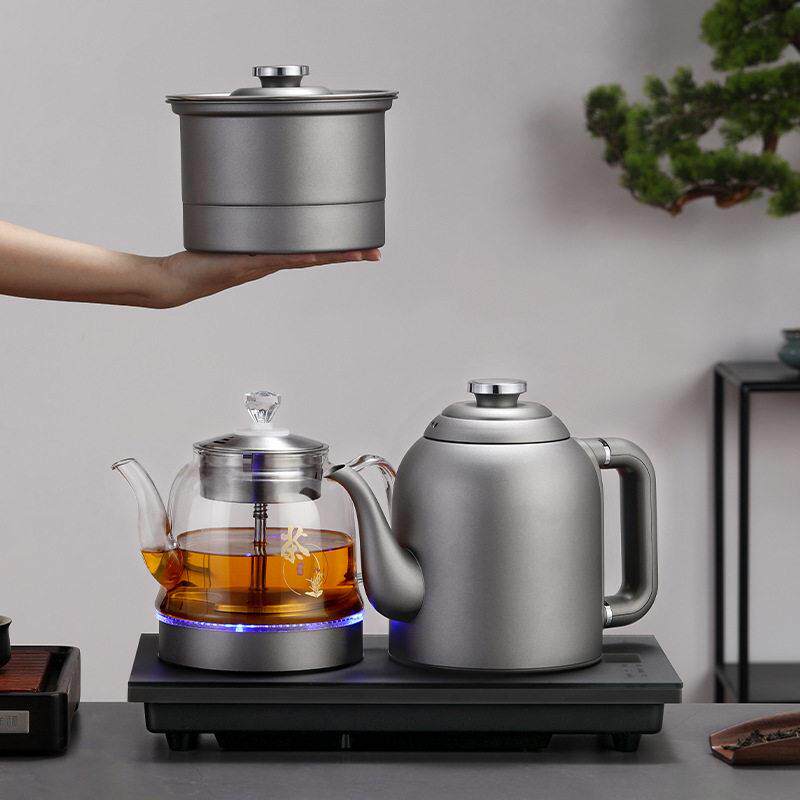 吉固钛合金全自动底双净水纯钛水壶茶几茶几嵌入式电泡茶机