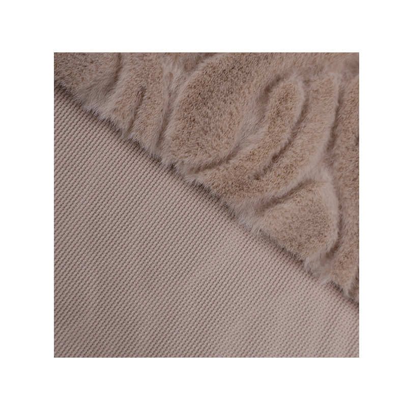 绒锦时光批发长毛绒现货布料兔毛450g布料厂家 毛毯 床上用品压花