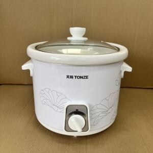 天际1L/2L/3L白瓷宝宝电炖锅BB煲陶瓷盅煮粥煲汤炖甜品燕窝玻璃盖