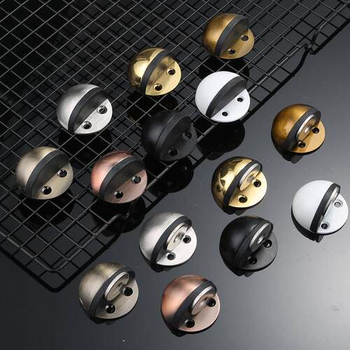 直销新款门吸硅胶防撞免打孔新款玻璃门挡门器不锈钢强磁门顶地吸