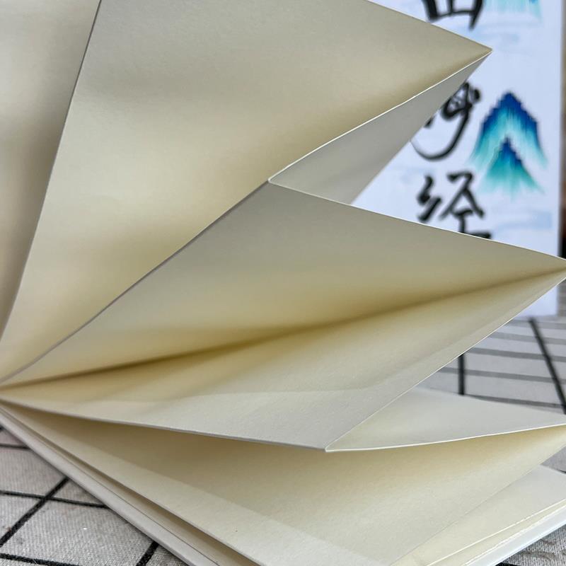 风琴折页本硬壳折叠diy空白绘画本手绘盖章创意相簿牛皮纸手账本