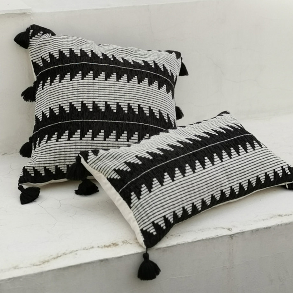 摩洛哥风格抱枕流苏提花亚民族靠垫抱枕套民宿客厅靠枕腰枕