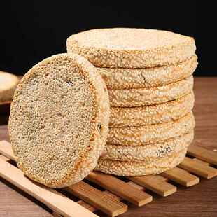 苏州特产老字号湘城相城麻饼人和园松子枣泥猪油桶装传统中式糕点