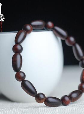 2026太行陈化崖柏雷击木杏仁珠 单圈念珠手链男女文玩咖啡香厂家