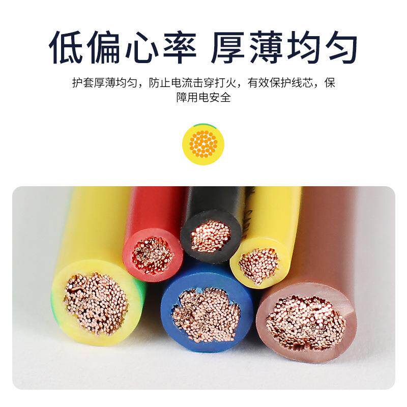 金万兴RV电子线10 16 25 35平方多股铜芯软线配电柜连接线设备线