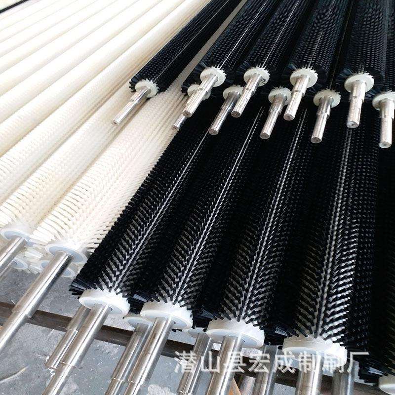 工业毛刷清洗机毛刷辊尼龙丝滚小型空心除尘辊刷
