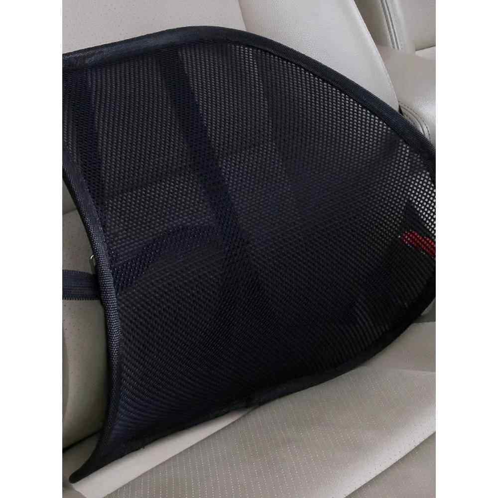 四季透气汽车腰靠垫办公室冰丝护腰按摩腰垫靠背车用座椅腰枕靠枕