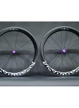 0011cycle轮组24款R2圈刹碳纤维公路车轮组超轻真空车圈