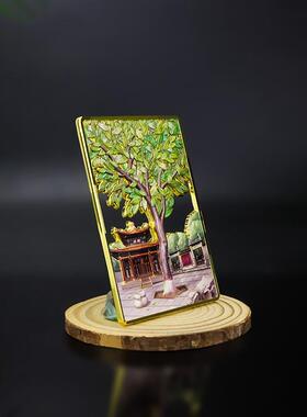 新款直销金属冰箱贴定制创意卡通磁吸旅游景点城市建筑文创磁性留