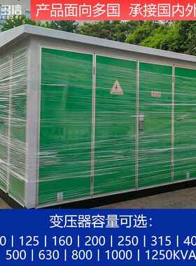 630va箱变电站YBk欧式箱变1250器kva箱式变压ZDXDH202预装式式成