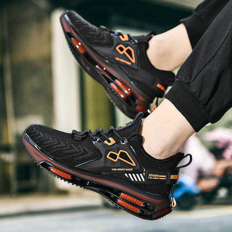 2025新款男鞋子夏季跑步鞋大码透气男款网面运动休闲鞋男士刀锋鞋
