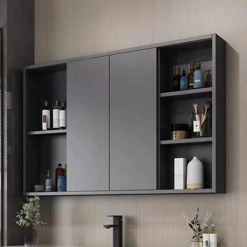 实木智能折叠隐藏镜浴室推拉镜柜单独卫生间挂墙式镜子置物架,家装主材,浴室柜组合,淘宝优惠券,粉丝福利购,淘宝优惠卷