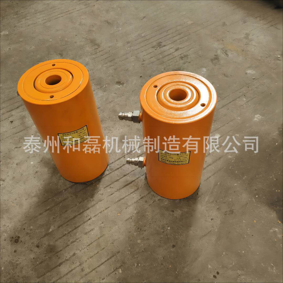 电动双作用RRH中空液压缸手动单作用RCH穿心油顶空心液压千斤顶
