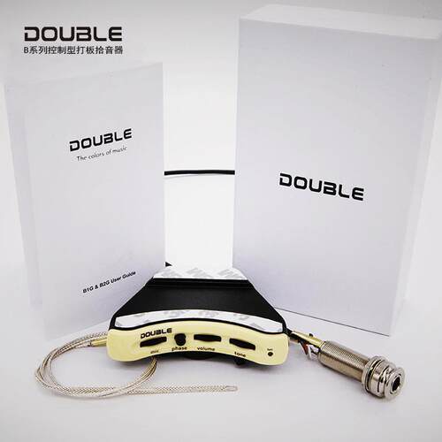 民谣吉他DOUBLE拾音器B1G单音B2G双音系统电箱拾音器加振音孔演出