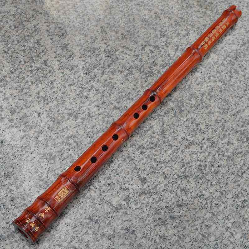 正品箫乐红木专业南演奏戈建明精制黄8孔GF器E檀调UV口木制防裂箫