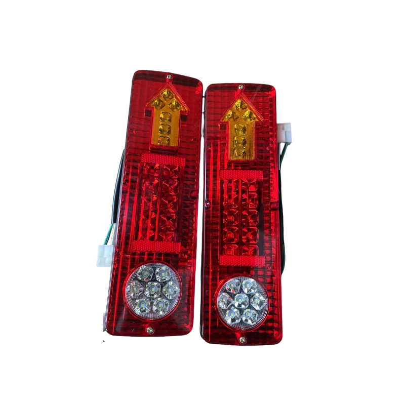 三轮摩托车电动三轮车配件LED尾灯总成12V48V60V三节尾灯转向一体