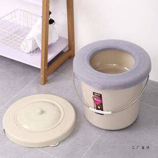 移动便携式卧室家用带盖成人老人孕妇痰盂坐便桶尿桶坐浴热熏清洗