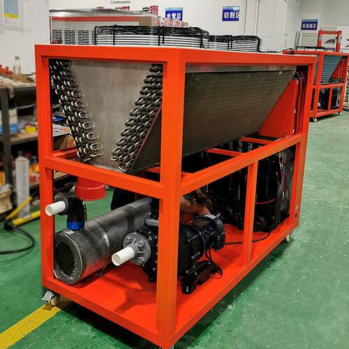 工业风冷式不锈钢冷水机实验室反应釜饮料8匹5P防腐冷冻机水冷机