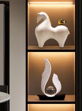 风生水起摆件高级感柜饰装品客厅旺宅家居电视柜奢20241030轻高档