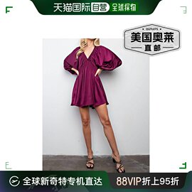 glamMandi 梅红色连衣裙 - 梅红色 美国奥莱直发