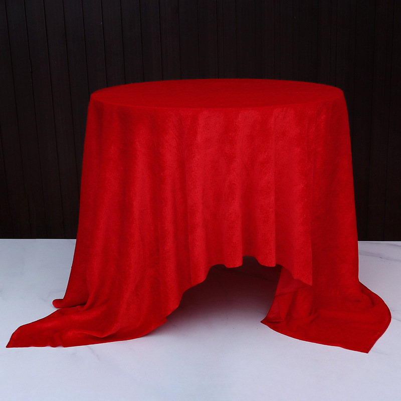 长方形双喜红色桌布陪嫁用品套装