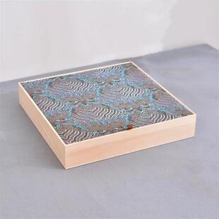 云锦木质礼品包装盒分格天地盖干果盒中秋糕点木盒松木零食收纳盒